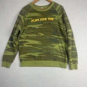 Camo Hometeam Sweatshirt PLAY FOR THE Graphic Print Crew‎ Neck Pullover